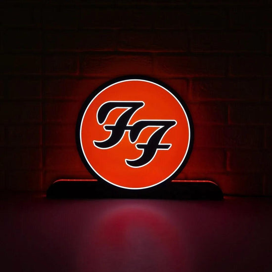 Rock Out with the Foo Fighters Pinball Topper LED Sign Dimmable & Powered by USB - FYLZGO Signs