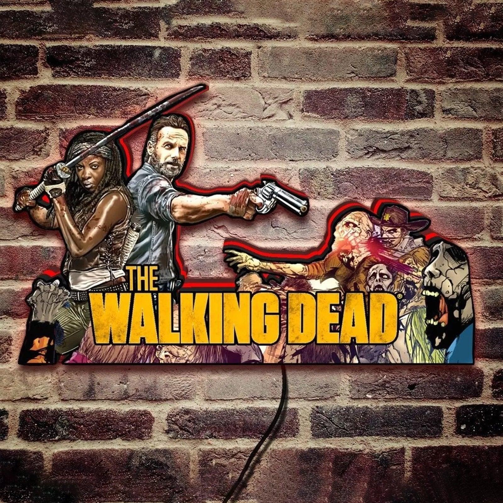 Rare Walking Dead Pinball Top LED Light Box Collector's Dream Survive